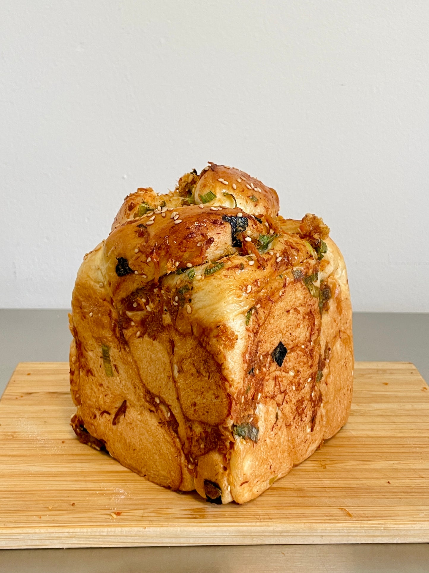 香葱肉松吐司 Seaweed Pork Floss & Scallion Loaf