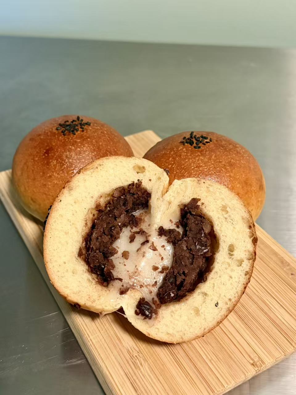 日式红豆麻薯包 Japanese Anko Mochi Bun