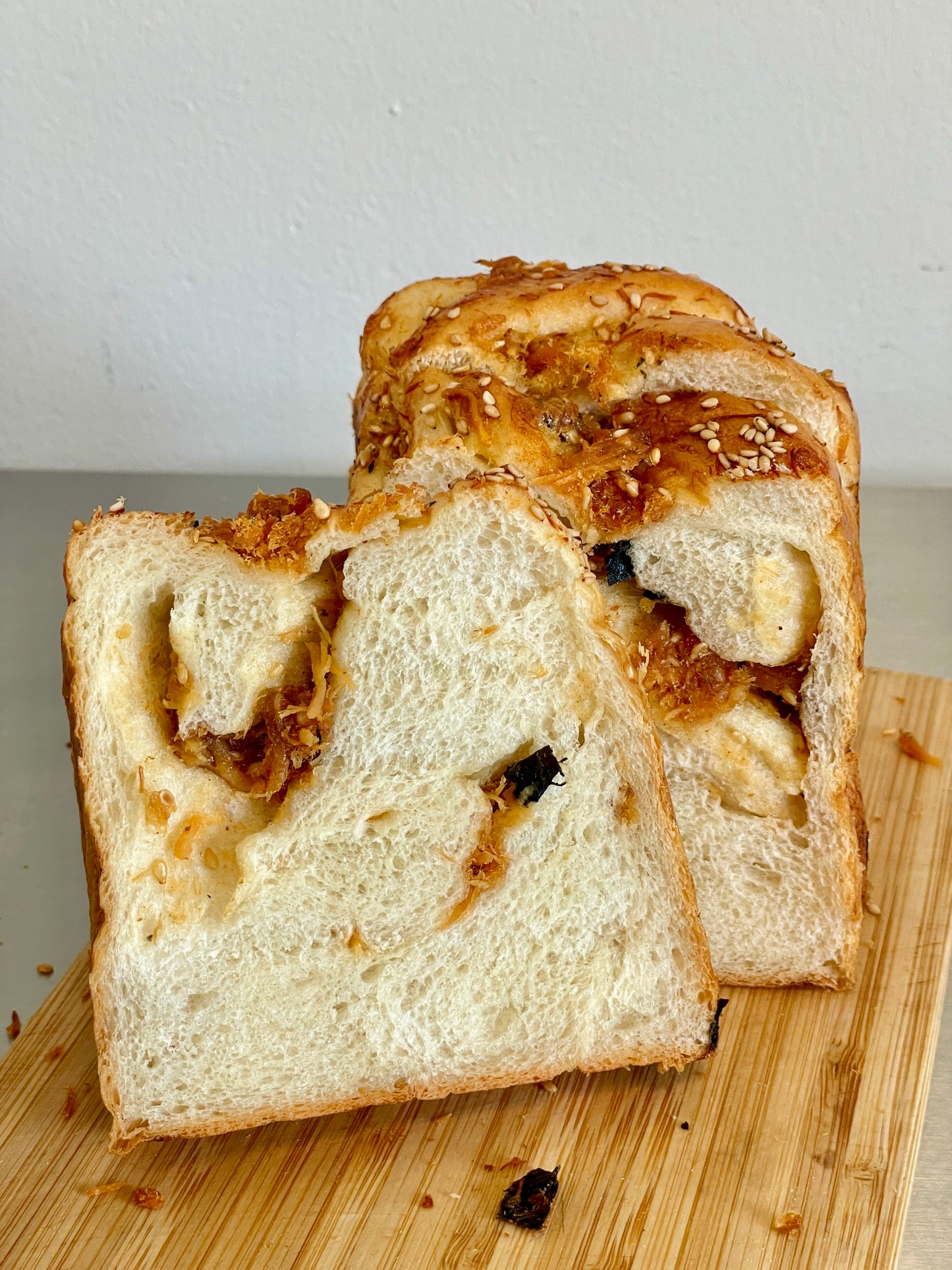 香葱肉松吐司 Seaweed Pork Floss & Scallion Loaf