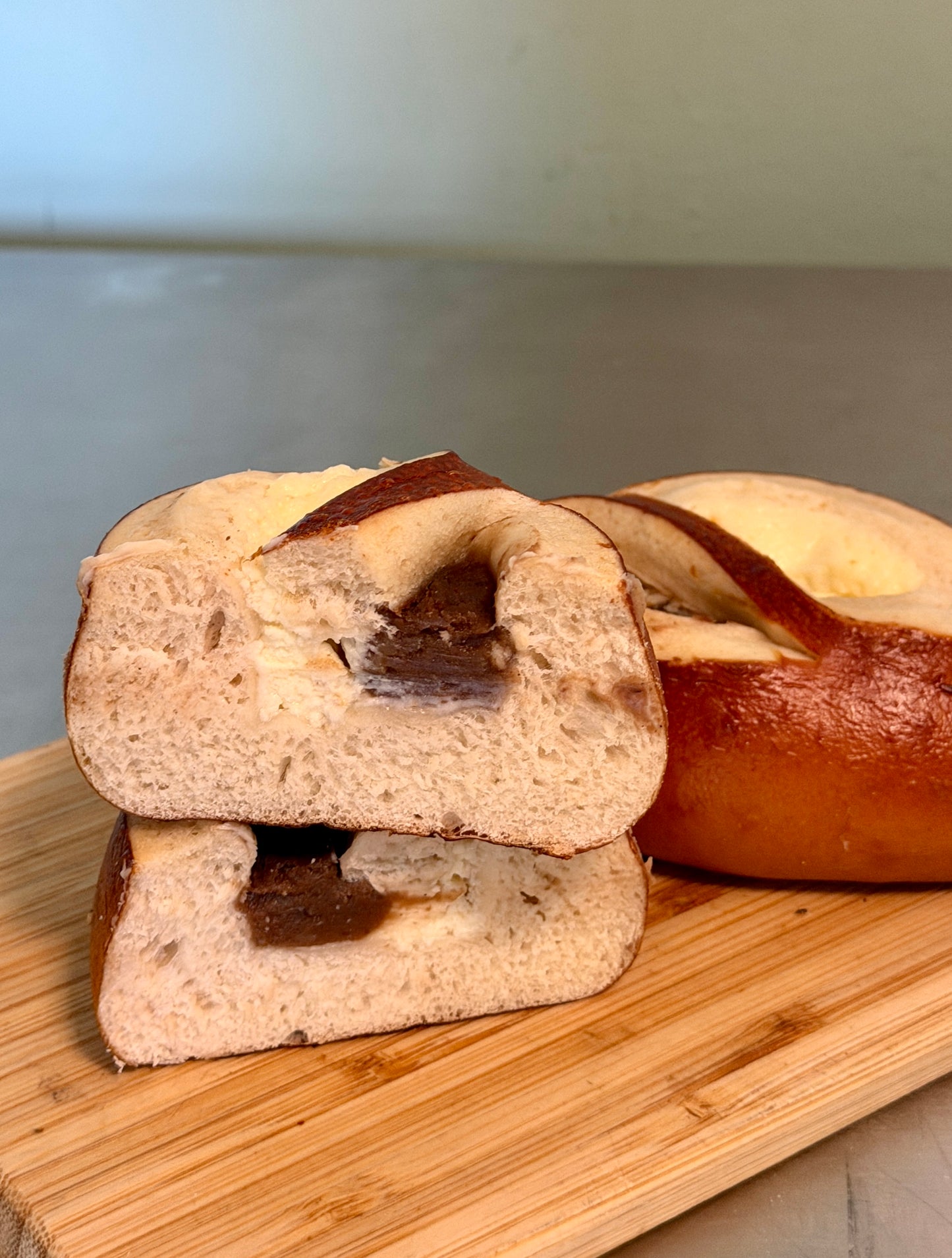 栗子桂花乳酪碱水 Chestnut & Osmanthus Cream Cheese Pretzel